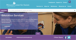 Desktop Screenshot of monarchcenterforautism.org